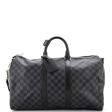 Keepall Bandouliere Bag Damier Graphite 45