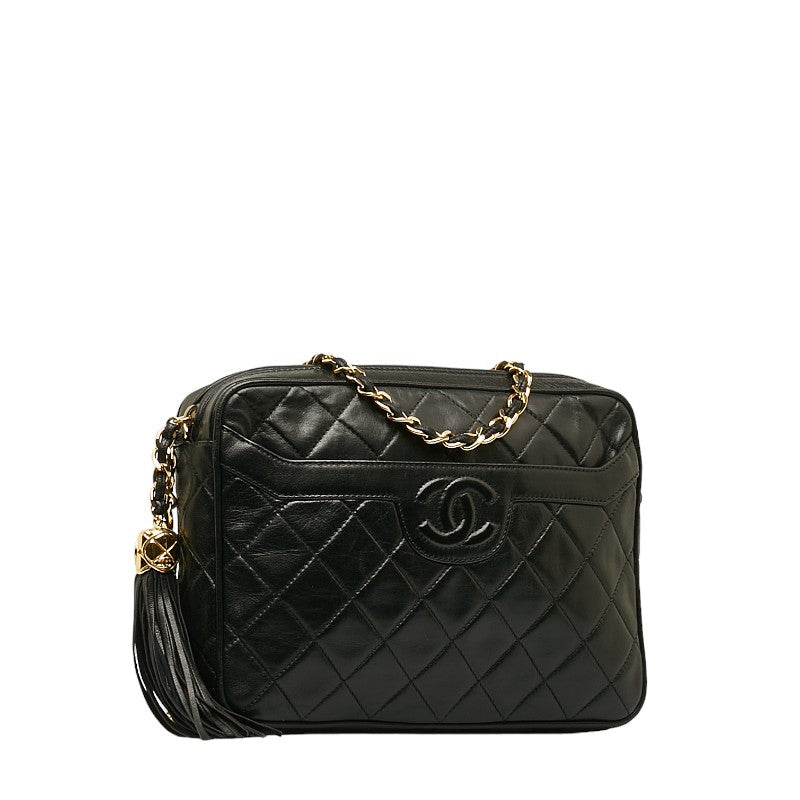 Chanel Black Lambskin Camera Bag