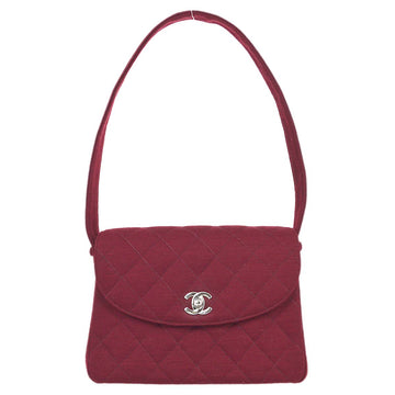 Chanel Red Cotton Handbag