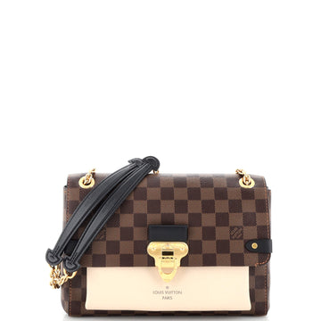 Vavin Handbag Damier with Leather PM