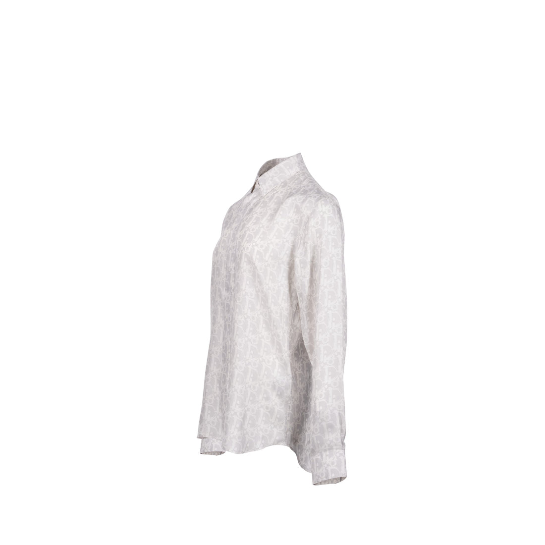 Top quality Dior Homme Size 39 Top quality Dior Oblique Shirt Silk Light Grey/White