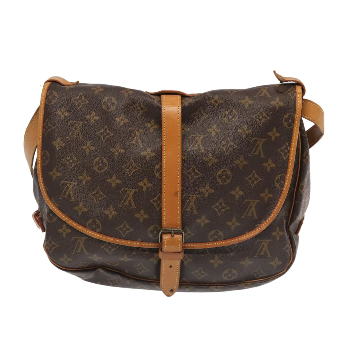 Louis Vuitton Saumur 35  Canvas Shoulder Bag