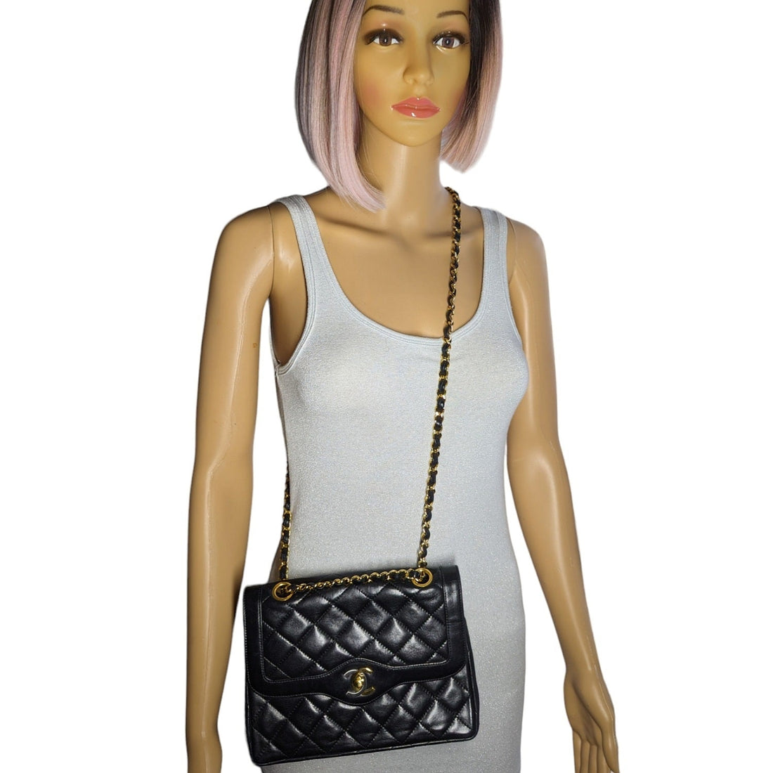 Chanel bags  Black Coco Paris Double Flap Bag
