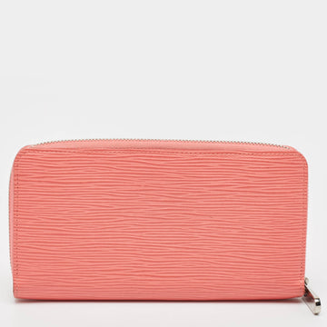 Louis Vuitton Coral  Leather Zippy Wallet