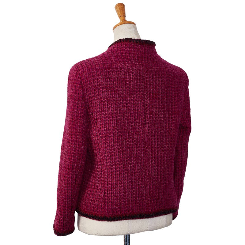 Chanel P18110V10358 Black Jacket Wool Pink