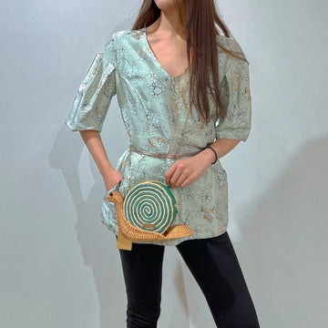 Marni Flower V-neck top