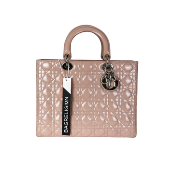 Lady Dior Large New 1:1 Repl Pink SHW