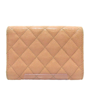 CHANEL Caviar Boy Trifold Wallet Small Wallets