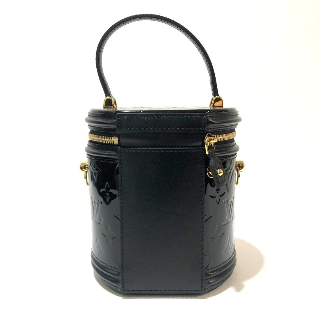 Louis Vuitton  Noir Monogram Vernis Handbag Vanity Bag