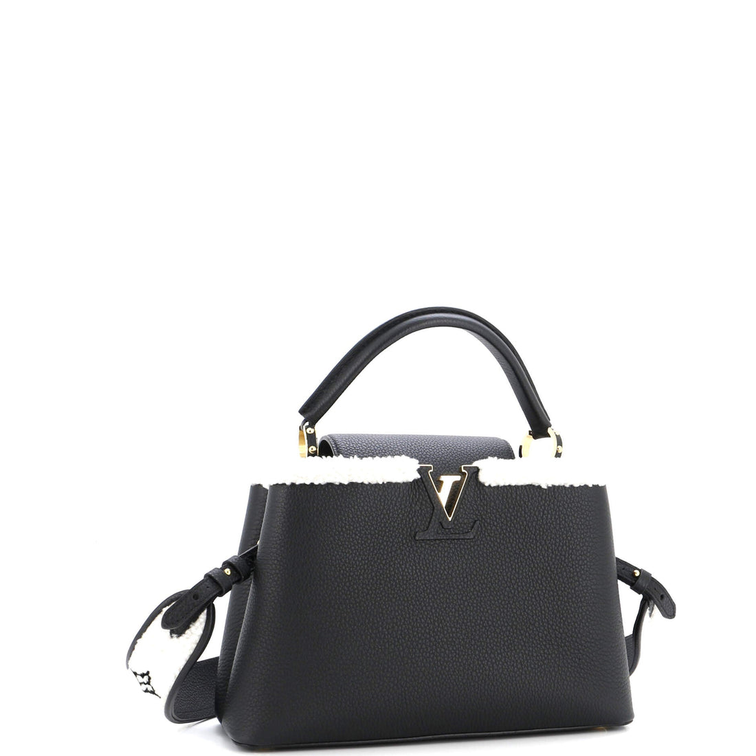 Capucines Bag Leather with Shearling BB