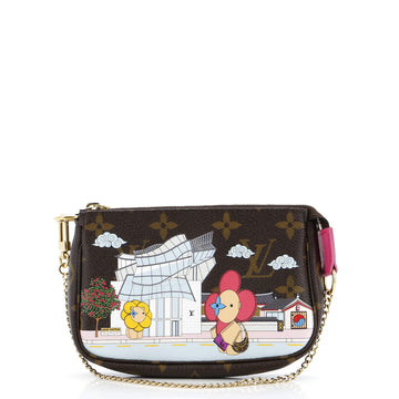 Pochette Accessoires Limited Edition Vivienne Xmas Monogram Canvas Mini