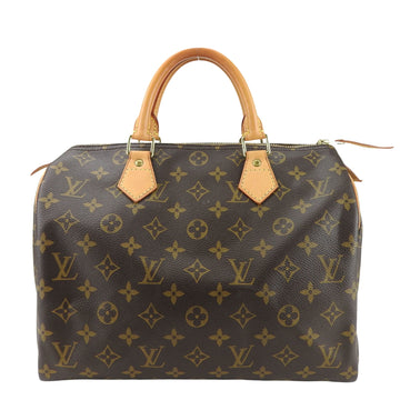 Louis Vuitton Speedy 30  Canvas Handbag