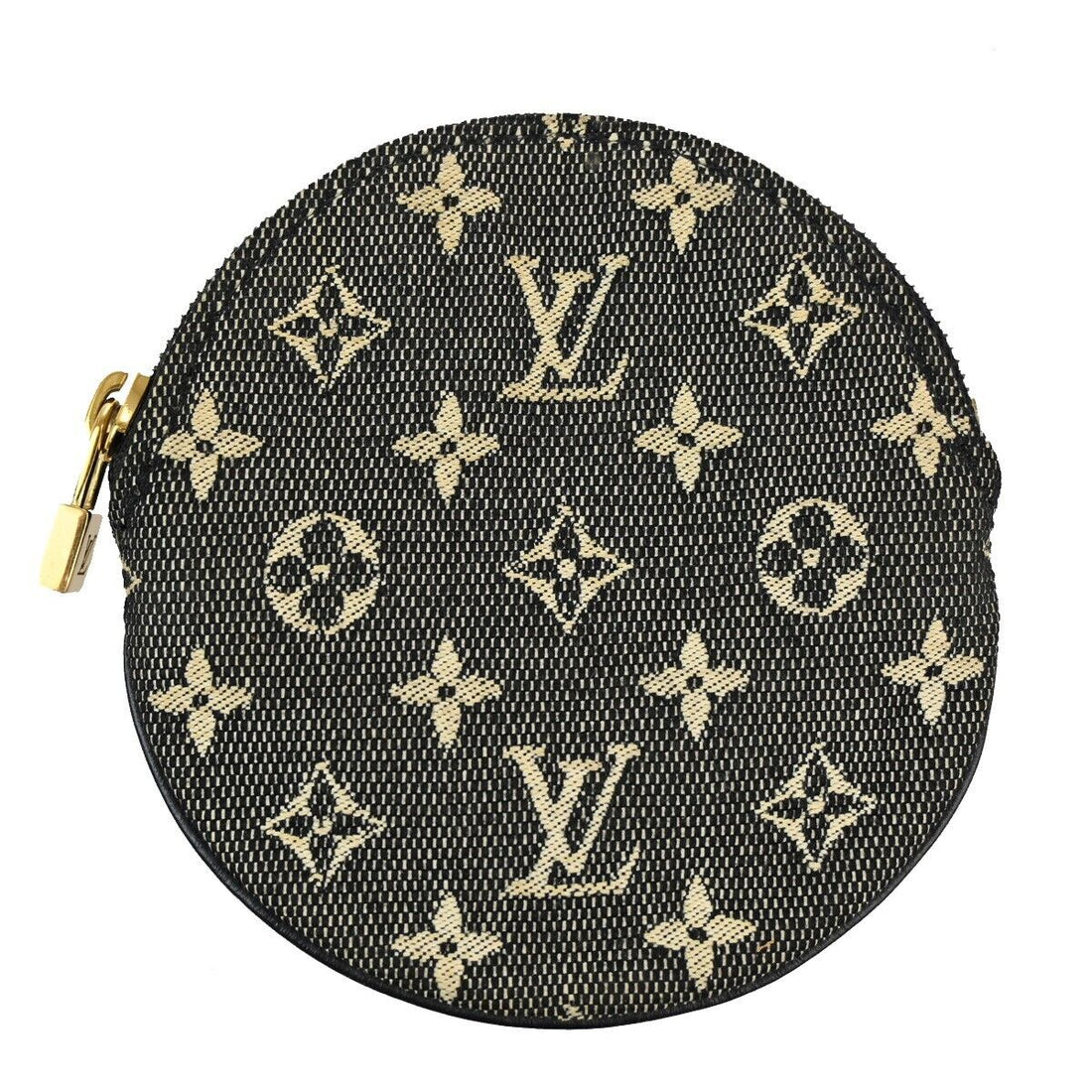 Louis Vuitton Porte Monnaie Rond  Canvas Wallet