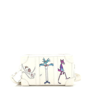 Soft Trunk Wallet LV Friends Printed Monogram Taurillon Leather
