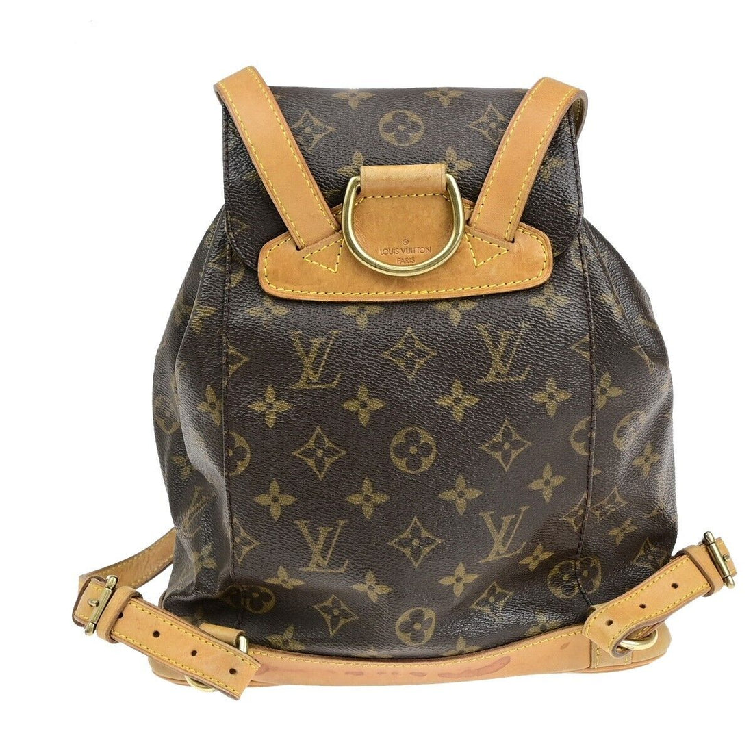 Louis Vuitton Montsouris Mm  Canvas Backpack Bag