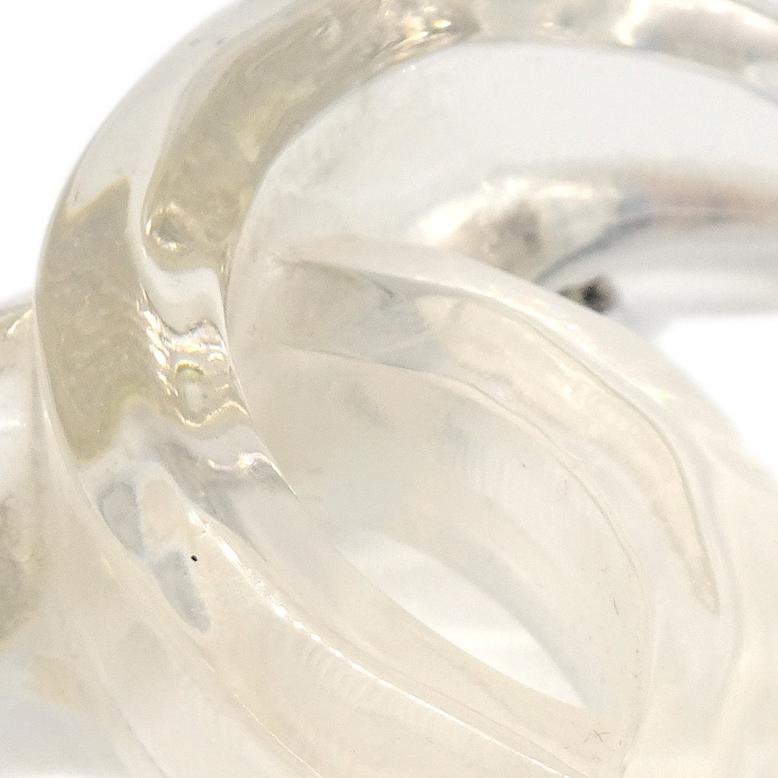 Chanel CC Brooch Pin Clear 02P