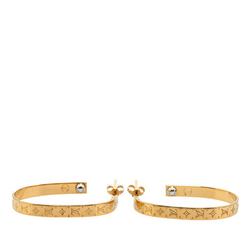 Louis Vuitton Nanogram Hoop Earrings