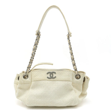 Chanel  Chanel Cocono mark Wrapped Chain Bag One-Shoulder Shoulder Bag Cotton Canvas Pearson Ivory White Blumin