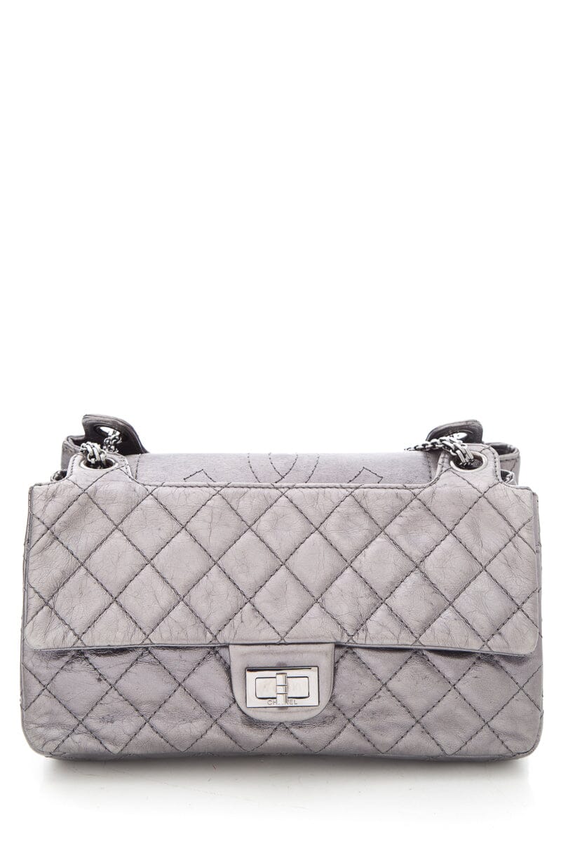 Top Quality Chanel 2008 Silver Reissue Accordian Handbag