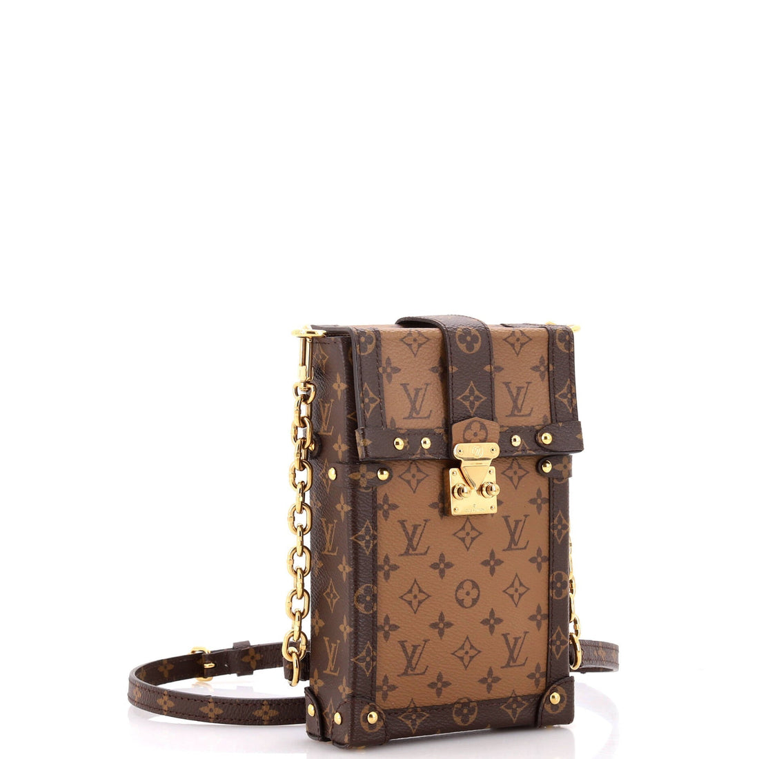 Vertical Trunk Pochette Reverse Monogram Canvas