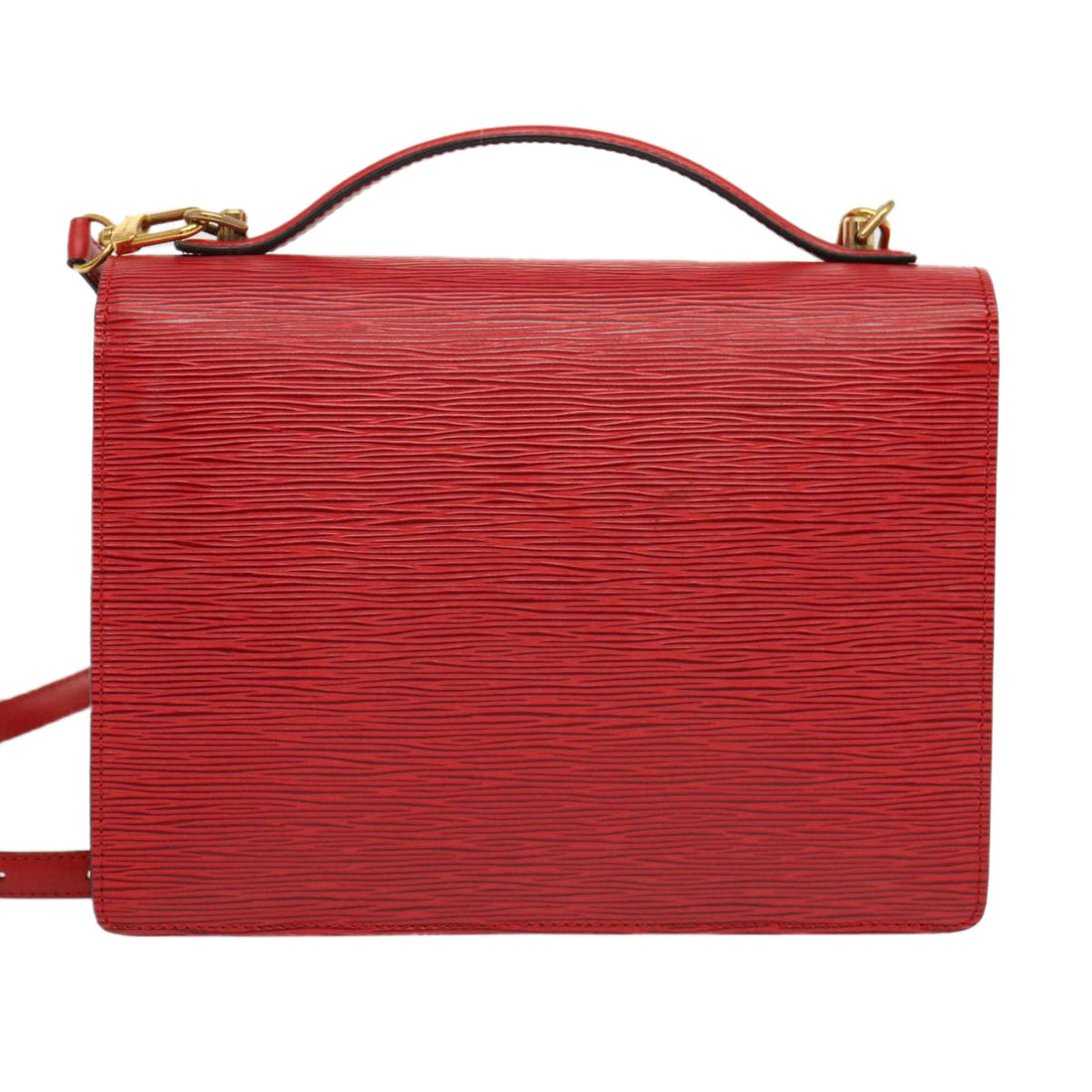Louis Vuitton Monceau  Leather Handbag