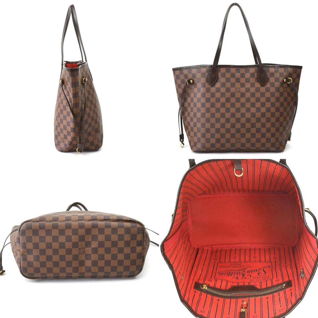 Louis Vuitton Neverfull Mm  Canvas Tote Bag