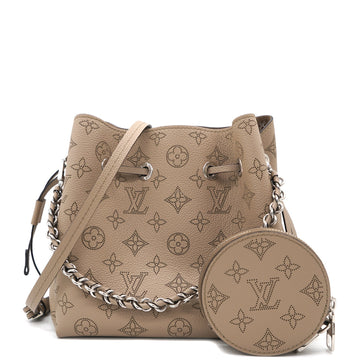 Louis-vuitton Galet Monogram Mahina Leather Bella Bucket Bag