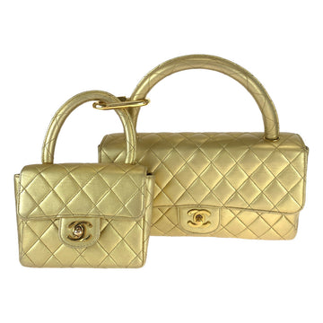 Chanel  Lambskin Matelasse Handbag