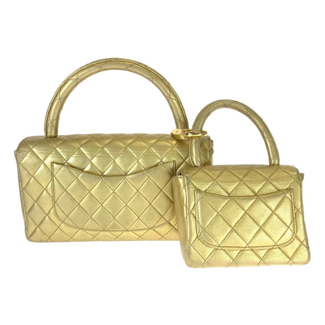 Chanel  Lambskin Matelasse Handbag