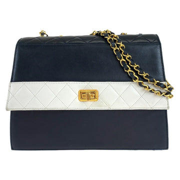 Top Quality Chanel  2.55 Lambskin Turnlock Shoulder Bag