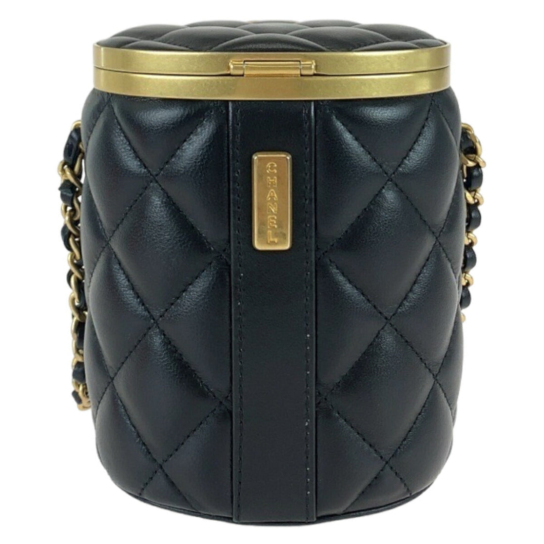 Chanel Lambskin Matelasse Coco Mark Vanity Bag