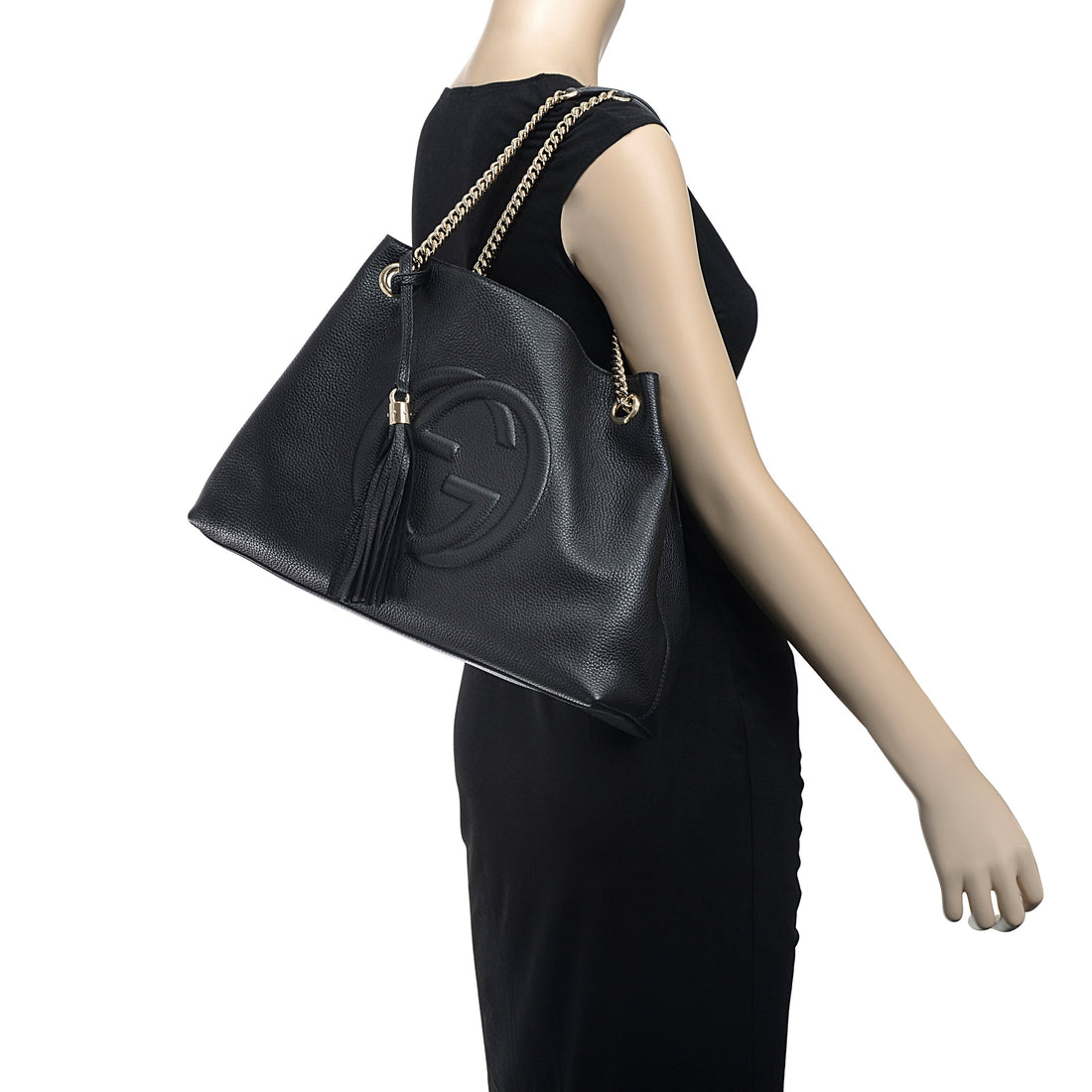 Gucci Soho Black Leather Shoulder Bag 536196-1000