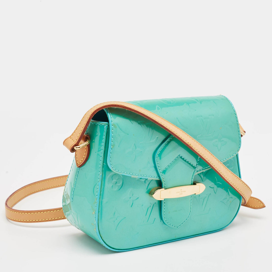 Louis Vuitton Bleu Lagon Monogram Vernis Bellflower Pm Bag