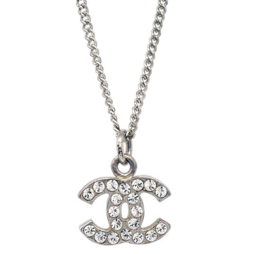 Chanel 2003 Crystal & Silver CC Necklace