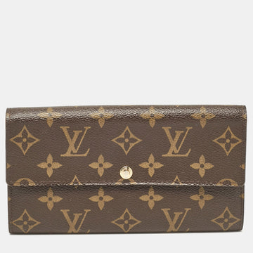 Louis Vuitton Brown Monogram Canvas Sarah Wallet