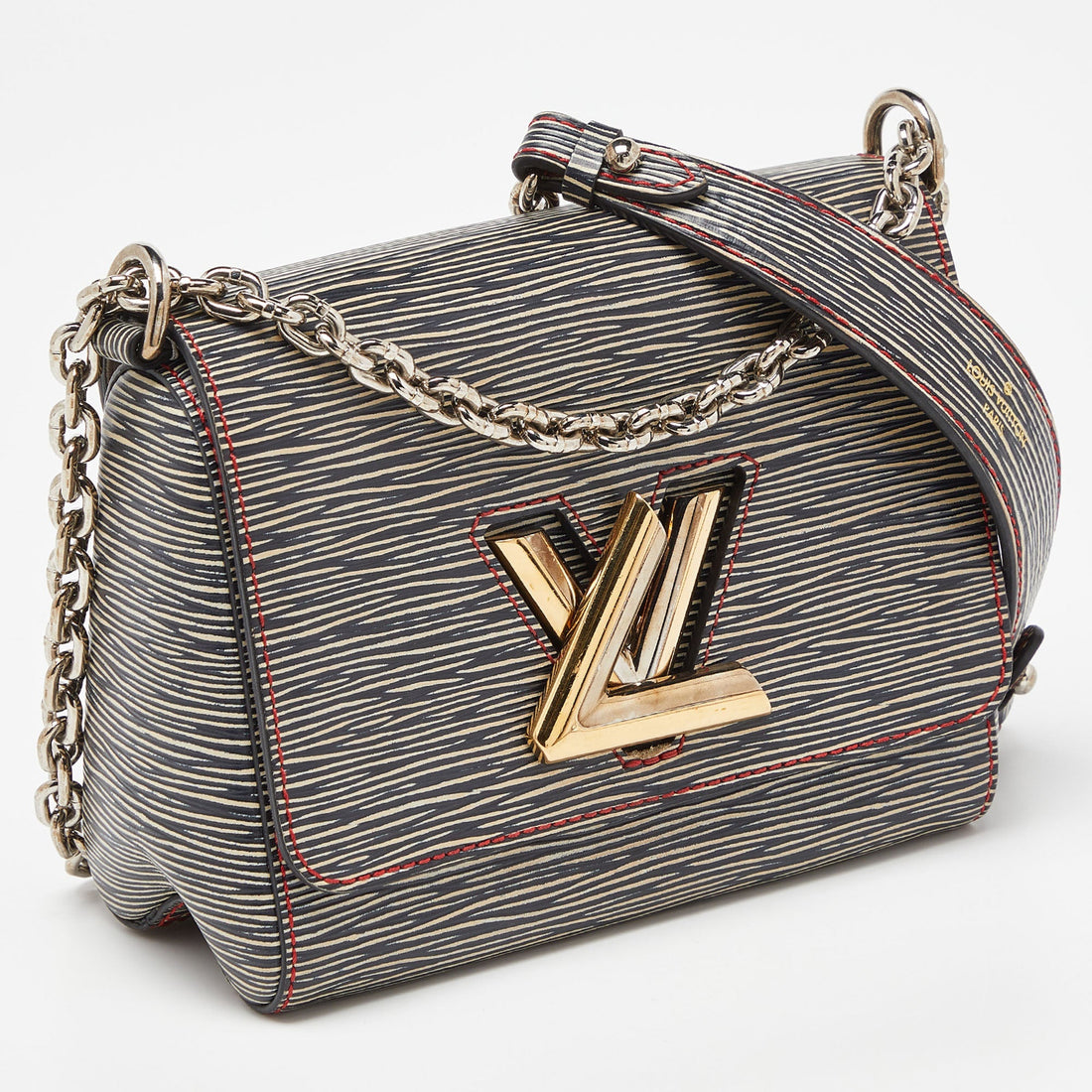 Louis Vuitton Black/beige Epi Leather Twist Pm Bag