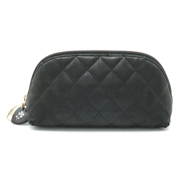 Chanel  Chanel Mattress Cosmetics Portrait Multicosmetics Heart Clover Leather Black Black Black Black Blue/Montana Quality