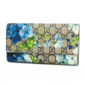 Gucci blue Navy Pvc Long Wallet (Bi-Fold) ()