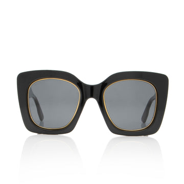 Gucci Logo Oversized Butterfly Sunglasses