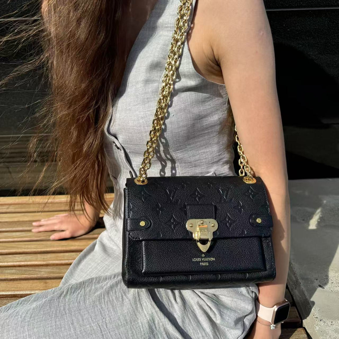 Louis Vuitton Monogram Empreinte Leather Vavin Bag MM TWS