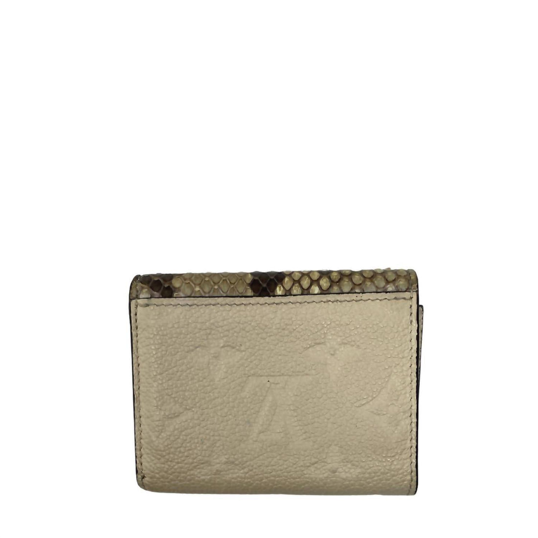 Zoe Wallet In Neige And Snakeskin