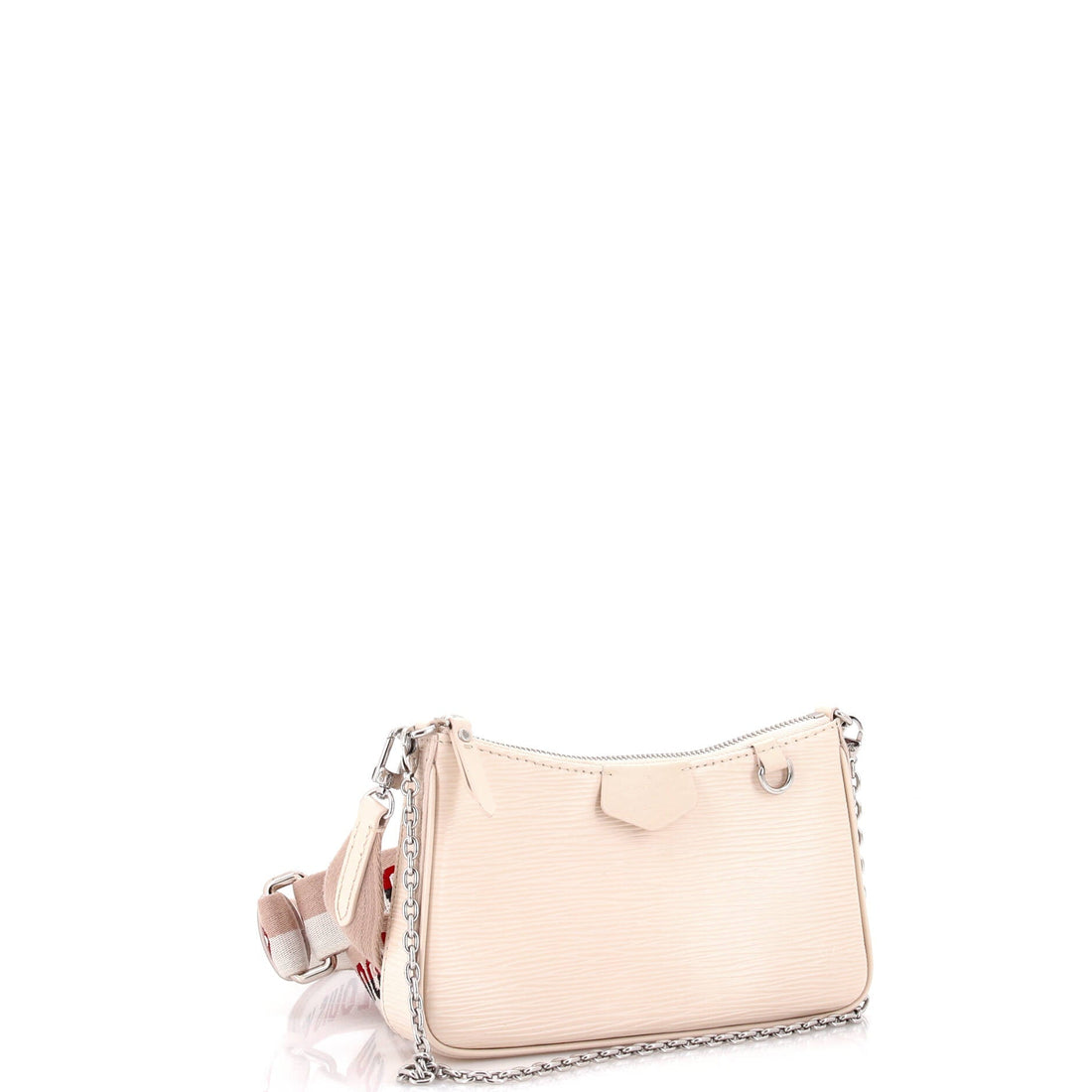 Easy Pouch on Strap Epi Leather with Canvas