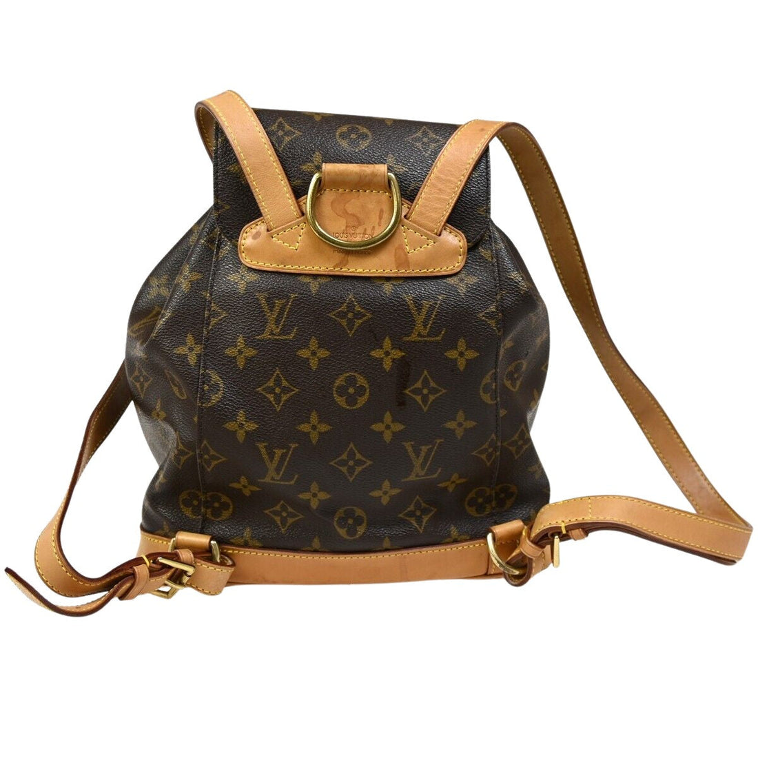 Louis Vuitton Montsouris Mm  Canvas Backpack Bag
