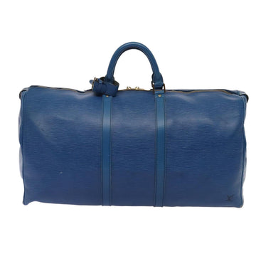 Louis Vuitton Keepall 55  Leather Travel Bag