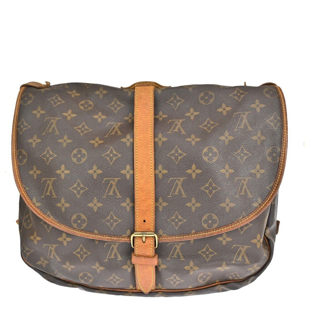 Louis Vuitton Saumur 35  Canvas Shoulder Bag