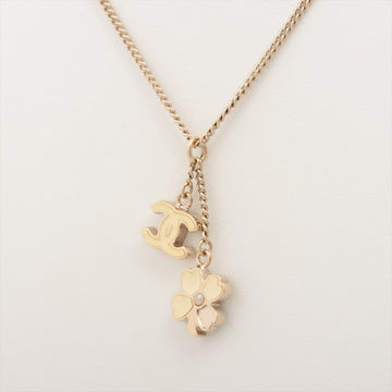 Chanel Coco Clover 07P Necklace GP   Pearl G