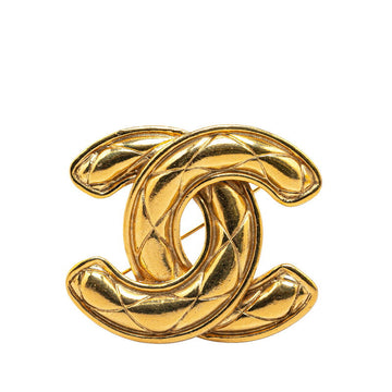 Top Quality Chanel  Coco Mark Brooch Gold Plated