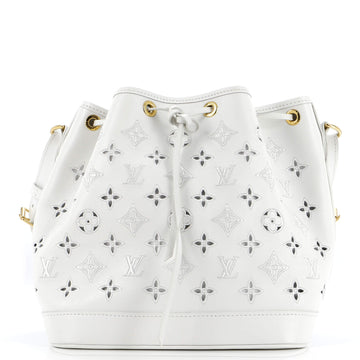 Petit Noe NM Handbag Monogram Cutout Broderie Leather