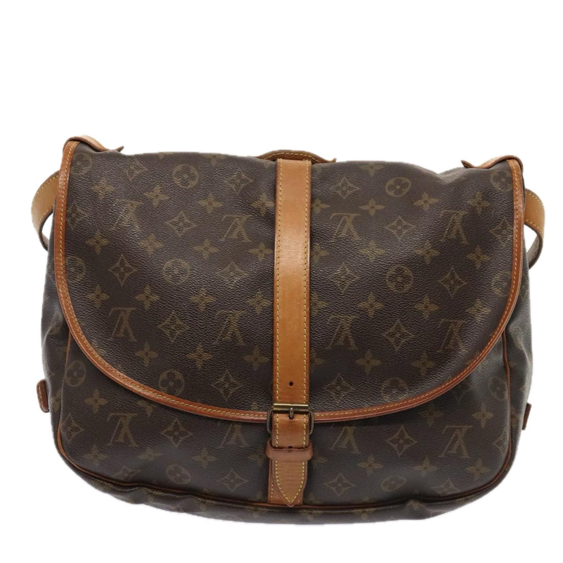 Louis Vuitton Saumur 35  Canvas Shoulder Bag