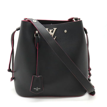 Louis Vuitton Lockme Bucket  Leather Shoulder Bag